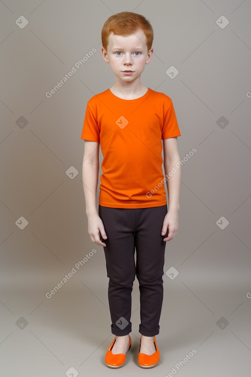 Slovenian child boy with  ginger hair