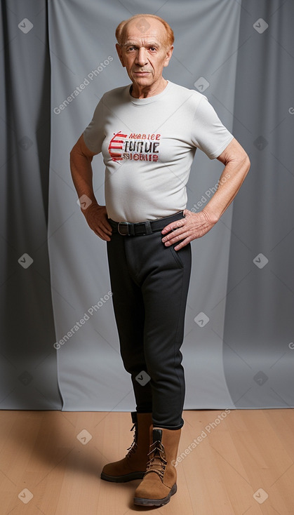 Tunisian elderly male with  ginger hair