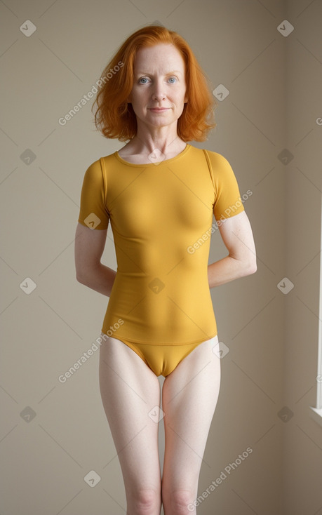 45 years female with  ginger hair