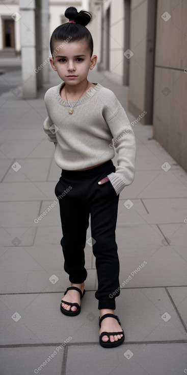 Serbian child boy with  black hair