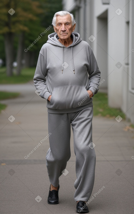 Slovenian elderly male with  gray hair