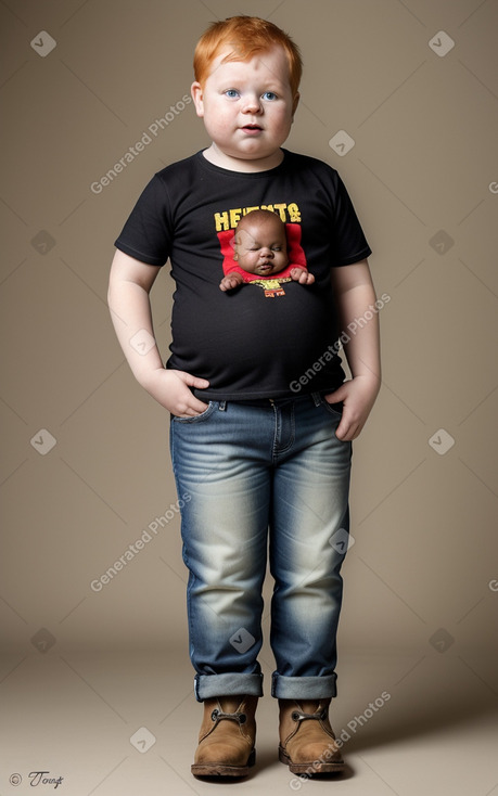 Togolese infant boy with  ginger hair