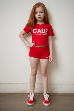 Brazilian child girl with  ginger hair