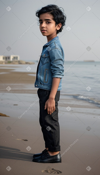 Qatari child boy with  black hair