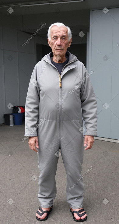 Swiss elderly male with  gray hair