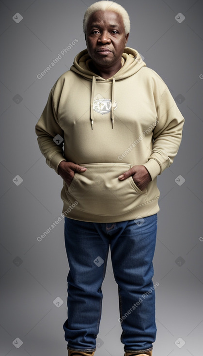 Nigerian elderly male with  blonde hair