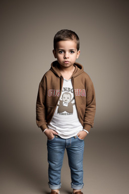 Cuban infant boy with  brown hair