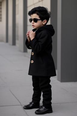 Syrian infant boy with  black hair