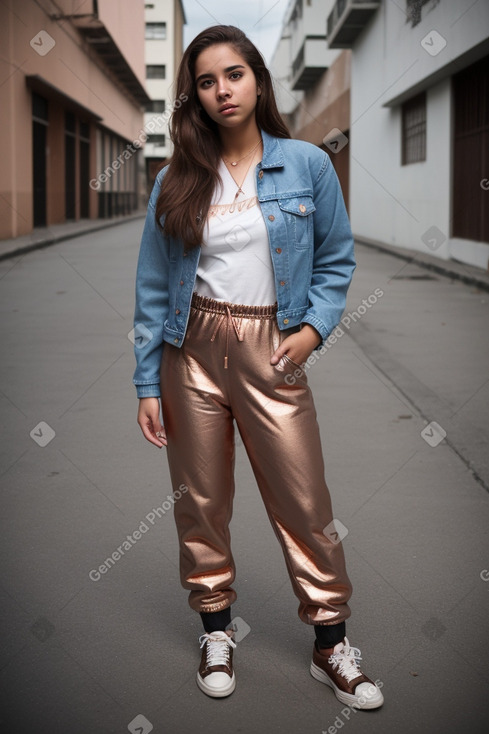 Honduran young adult female with  brown hair