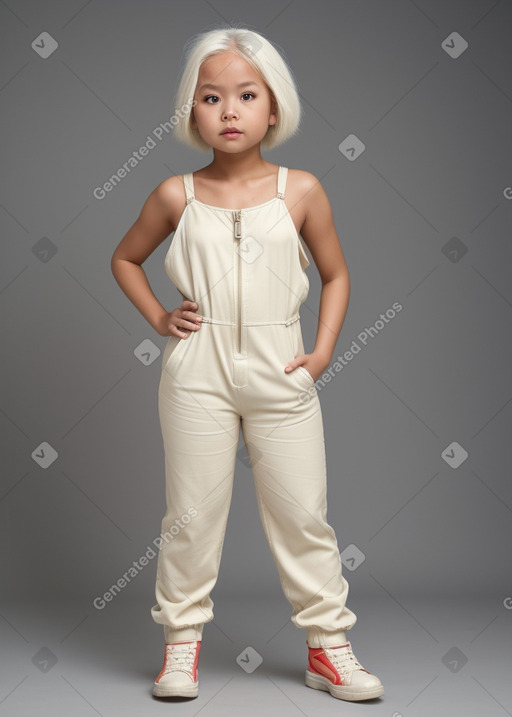 Child female with  white hair