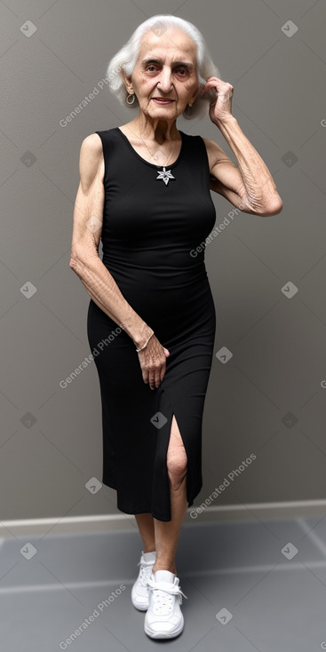 Armenian elderly female with  black hair