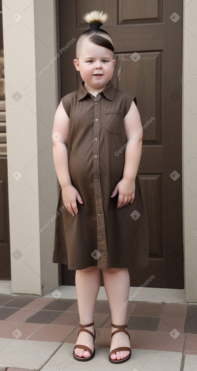 Dutch child girl with  brown hair