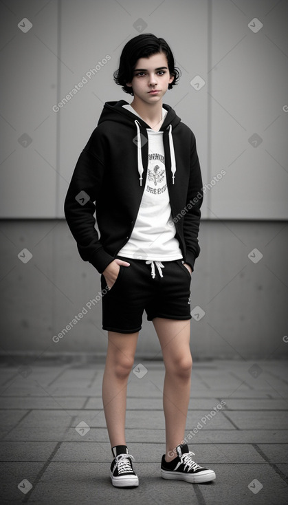 Croatian teenager boy with  black hair