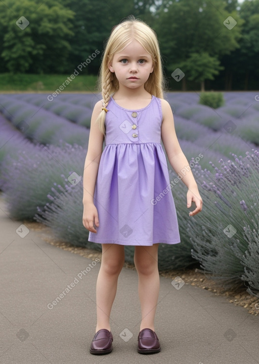 German child female with  blonde hair