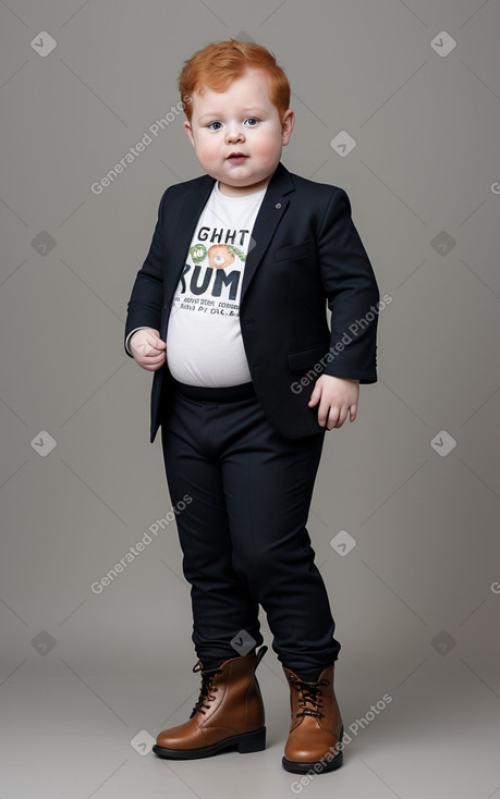 Bulgarian infant boy with  ginger hair