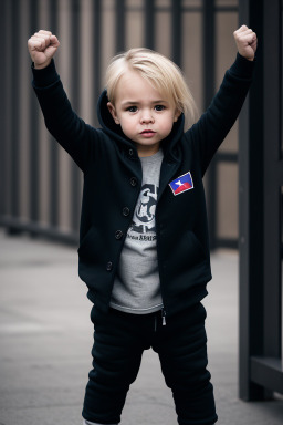 Chilean infant boy with  blonde hair