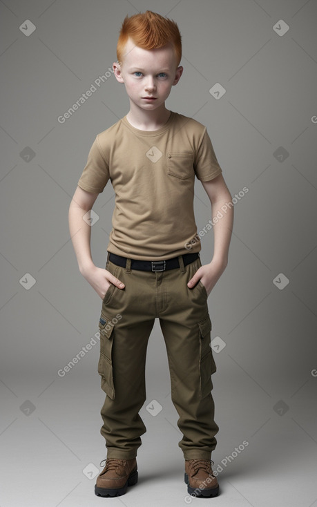 Slovenian child boy with  ginger hair