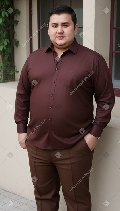 Uzbek adult male with  brown hair