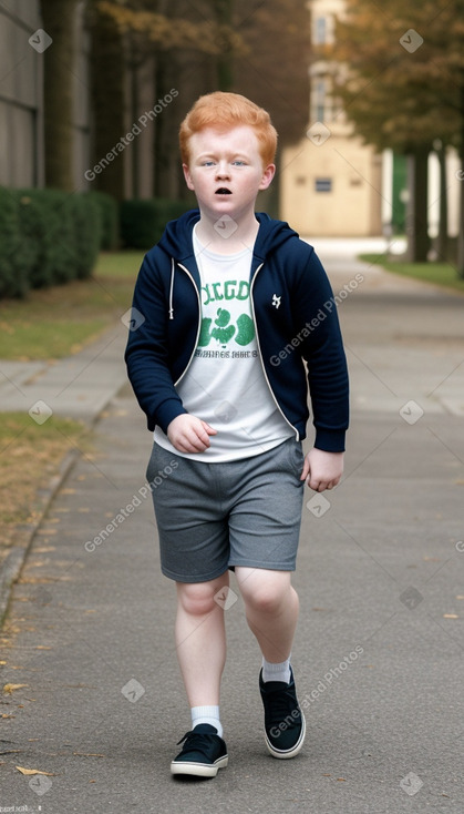 Irish child boy with  ginger hair