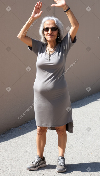 Algerian 45 years female with  gray hair