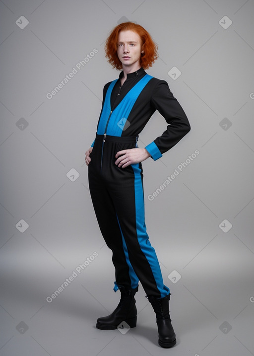 Adult non-binary with  ginger hair