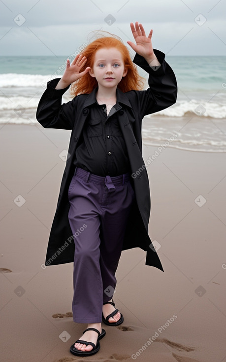 Child female with  ginger hair