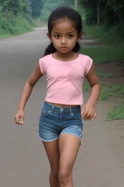 Nepalese child girl with  blonde hair