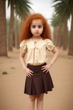 Saudi arabian infant girl with  ginger hair