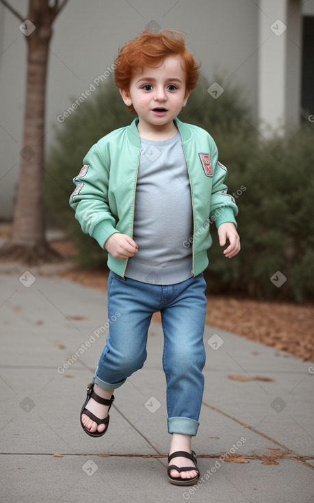 Armenian infant boy with  ginger hair