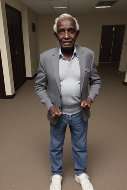 Sudanese elderly male with  gray hair