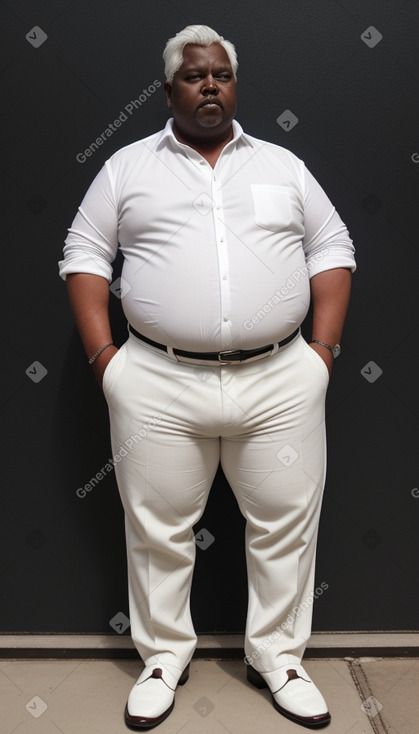 45 years male with  white hair