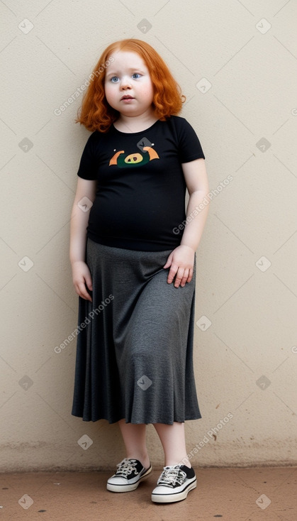 Zambian infant girl with  ginger hair