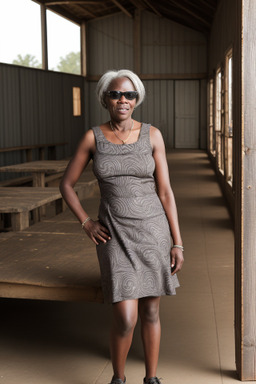 Zambian 45 years female with  gray hair