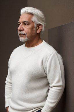 Honduran 45 years male with  white hair