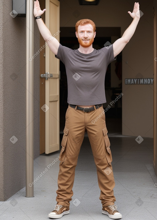 Portuguese adult male with  ginger hair