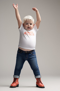 Portuguese infant boy with  white hair