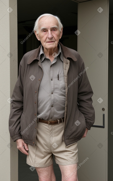 Elderly male with  gray hair