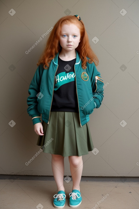 Zambian child girl with  ginger hair