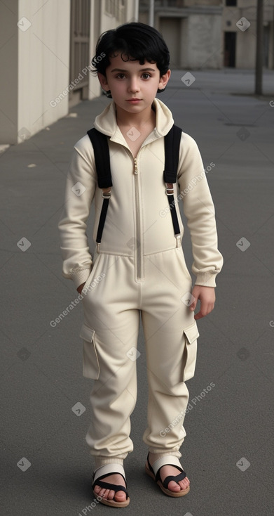 Georgian child boy with  black hair