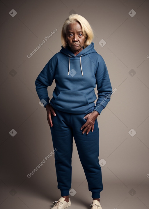 Elderly non-binary with  blonde hair