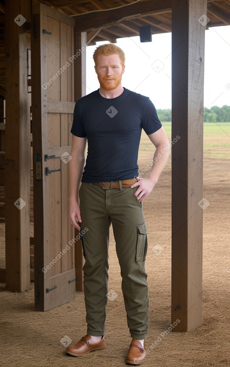 Panamanian adult male with  ginger hair