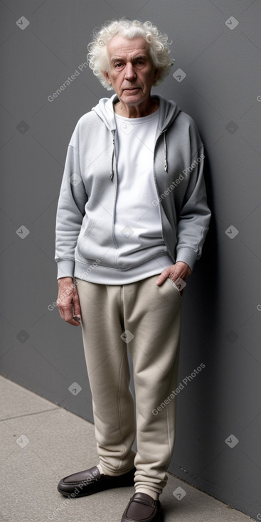 Irish elderly male with  white hair