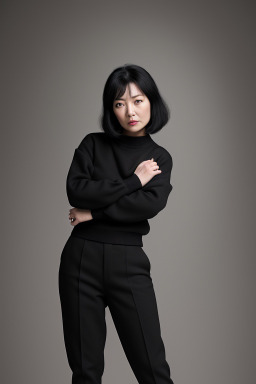 Korean 45 years female with  black hair