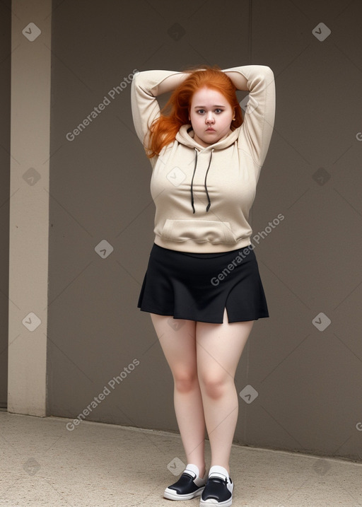 Croatian young adult female with  ginger hair