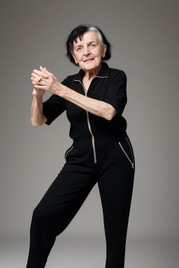 German elderly female with  black hair