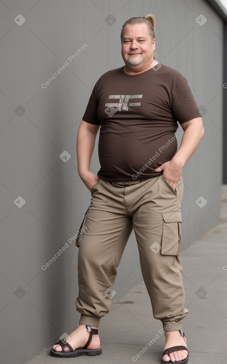 Danish middle-aged male with  brown hair