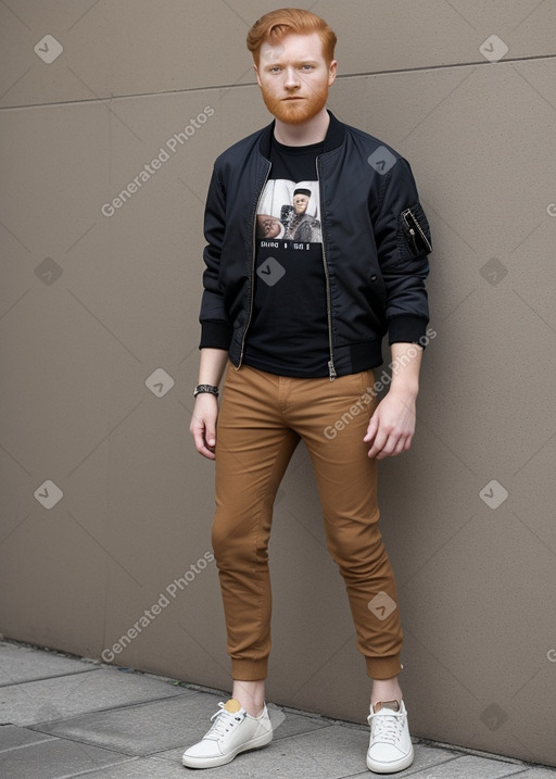 Nicaraguan young adult male with  ginger hair