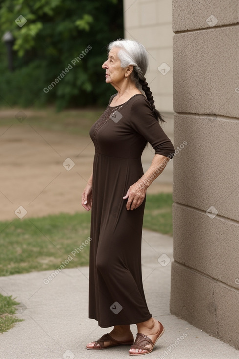 Portuguese elderly female with  black hair