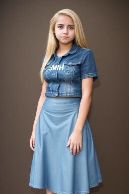 Guatemalan teenager female with  blonde hair