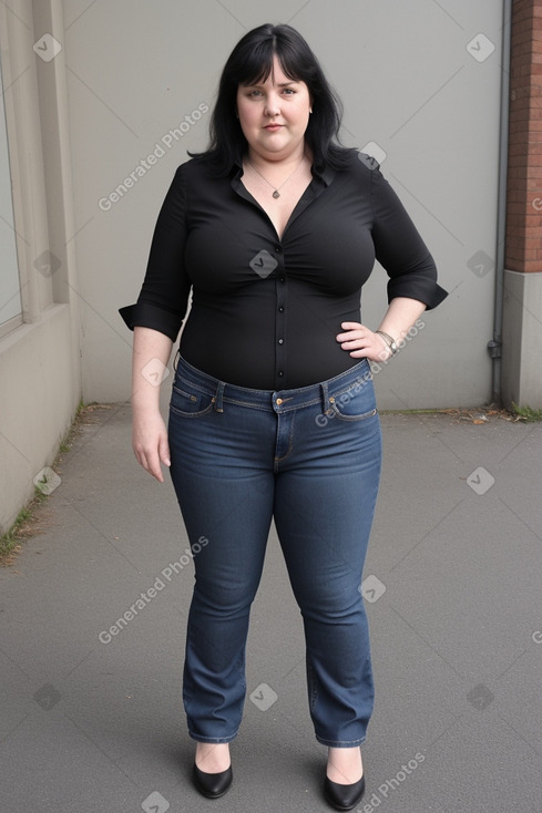 German 45 years female with  black hair